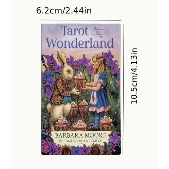 Tarot in Wonderland 78-Card Deck English Edition Alice-Inspired Tarot Cards - Picture 5 of 5